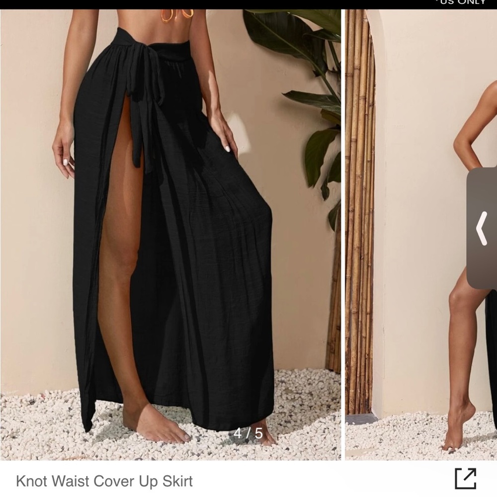 Black bikini cover up